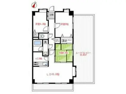 J′シティ南大塚(3LDK/4階)の間取り写真