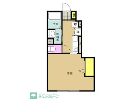平塚市北金目1丁目計画(1K/1階)の間取り写真