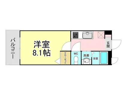 A&E GLANZ(1K/2階)の間取り写真