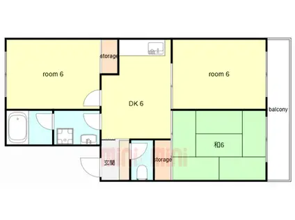 プリマベーラ(3DK/2階)の間取り写真