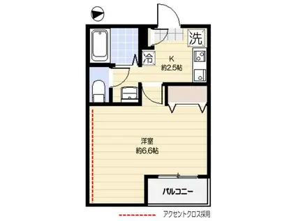 PRIMO AKATSUKA(1K/4階)の間取り写真