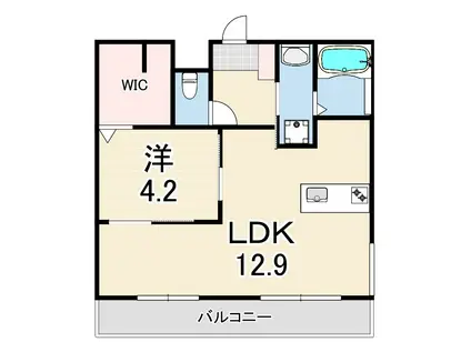 MICA ELENO(1LDK/3階)の間取り写真