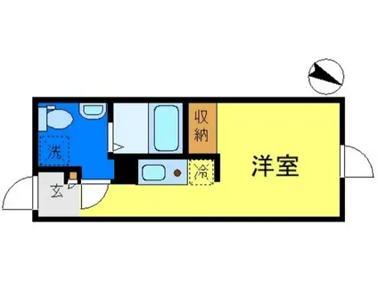 新小岩4丁目マンション(ワンルーム/1階)の間取り写真