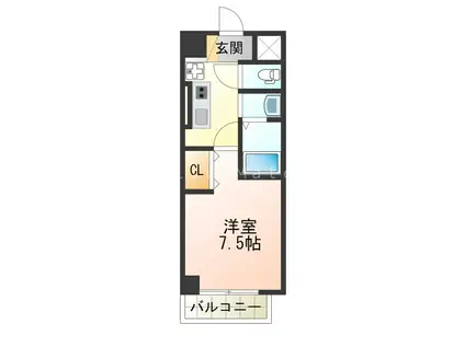 MA MAISON DE SUMA(1K/2階)の間取り写真