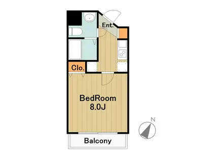 センティオ橋本(1K/2階)の間取り写真