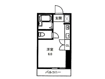 ソリッドリファイン平沼橋(ワンルーム/2階)の間取り写真