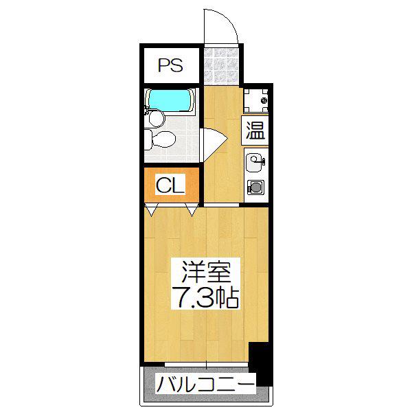 GLOIRE烏丸五条(1K/11階)の間取り写真