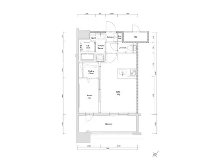 エンクレスト博多駅南GRACE(1LDK/3階)の間取り写真