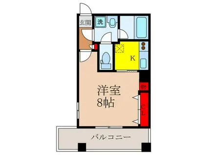 DOLCE VITA IKEDA(1K/8階)の間取り写真