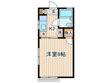 グレースワセダ(1K/1階)の間取り写真