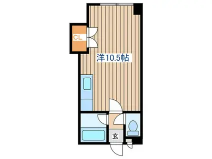 スピアシティ(ワンルーム/4階)の間取り写真