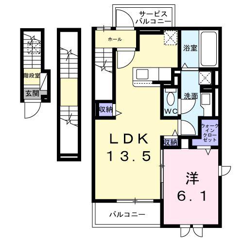 東武伊勢崎線 梅島駅 徒歩17分 3階建 新築(1LDK/3階)の間取り写真