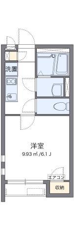 クレイノプランセル 華(1K/2階)の間取り写真