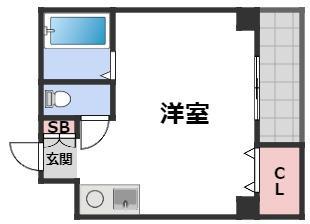 エクセス2020(ワンルーム/2階)の間取り写真