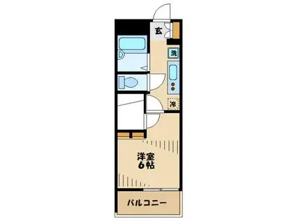 レオパレス松並(1K/1階)の間取り写真