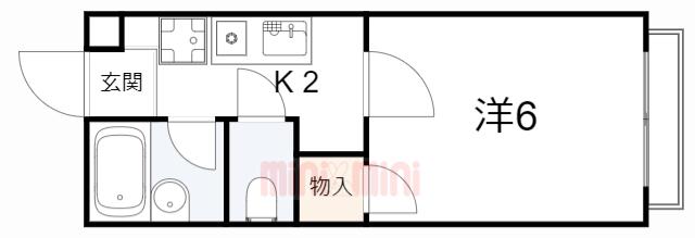 ハイツエアリー(1K/1階)の間取り写真