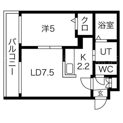 プレミアシティ美園(1LDK/4階)の間取り写真