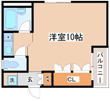 メゾピアノ王子公園(ワンルーム/1階)の間取り写真