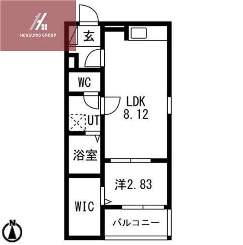 FSTYLE東大阪本庄2号館(1LDK/2階)の間取り写真