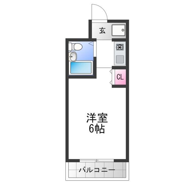 ベルネージュ峯尾(ワンルーム/3階)の間取り写真