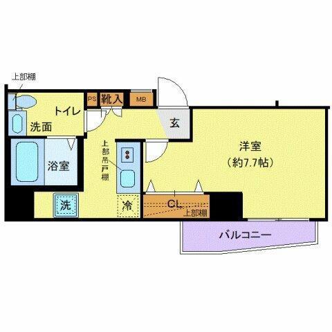 クレヴィスタ西巣鴨(1K/7階)の間取り写真