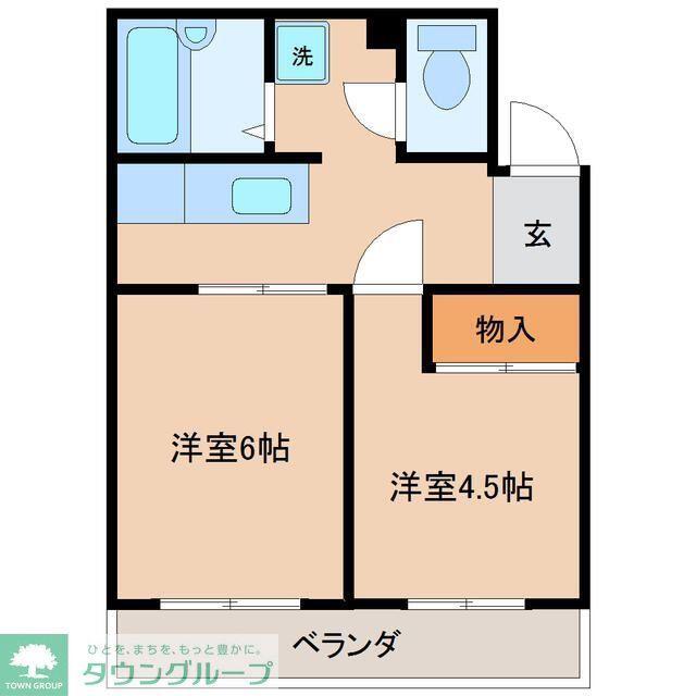 メイジハイツ(2K/3階)の間取り写真