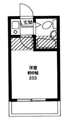ノアメゾン志村(1K/2階)の間取り写真
