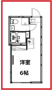 ボアソルテ町屋2丁目(ワンルーム/3階)の間取り写真