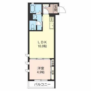 メイソンブランシュ(1LDK/2階)の間取り写真