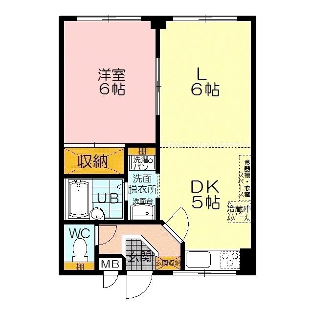 レックハウス KAI(1LDK/1階)の間取り写真