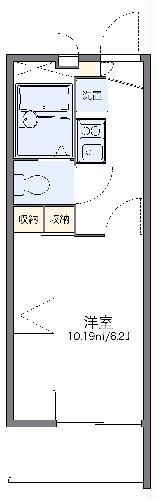 レオパレスエスタII(1K/3階)の間取り写真