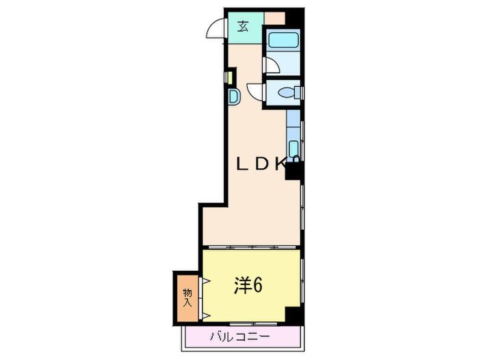 田中マンション(1LDK/3階)の間取り写真