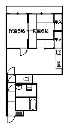 BCASA東松山IIRE-BORN(2LDK/3階)の間取り写真