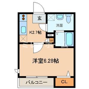 BESJAMMING(1K/2階)の間取り写真