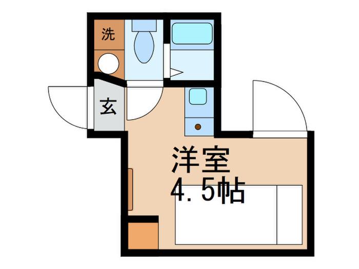 ARROWSAL代々木上原(ワンルーム/2階)の間取り写真
