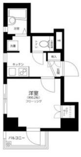 LA RESIDENCE DE SENDAGI(1K/2階)の間取り写真