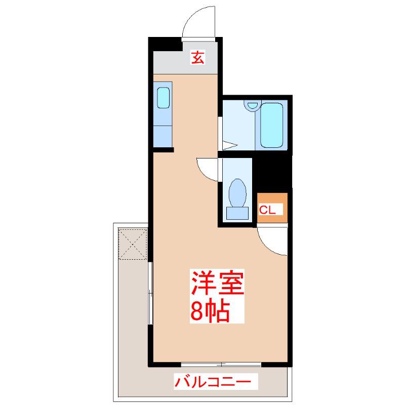 ABITARE TANIYAMA(ワンルーム/4階)の間取り写真