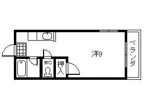 ABITARE NISHIDA(ワンルーム/1階)の間取り写真