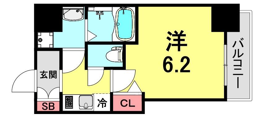 GP神戸ステーション(1K/10階)の間取り写真