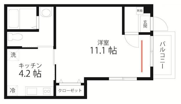 QUIET CRAB HOUSE MIX 羽田(1K/1階)の間取り写真