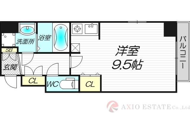 キャピトル新大阪(ワンルーム/2階)の間取り写真