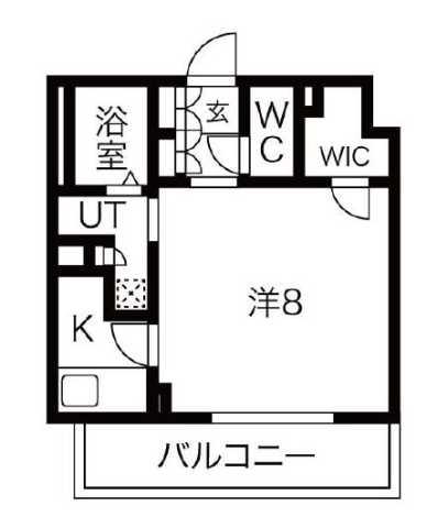 ルネサンスコート世田谷若林(1K/3階)の間取り写真