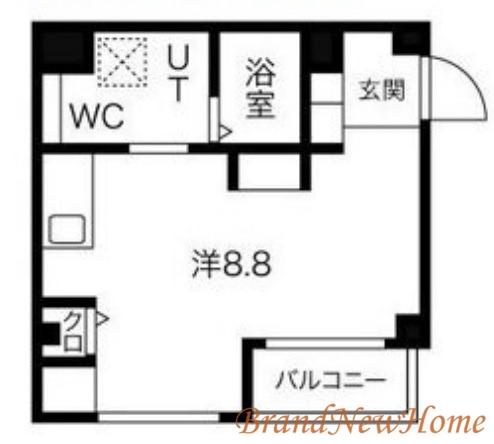 エヌエムキャラントシス(ワンルーム/2階)の間取り写真