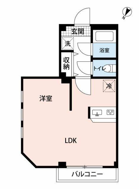 プレステージ立川(ワンルーム/3階)の間取り写真
