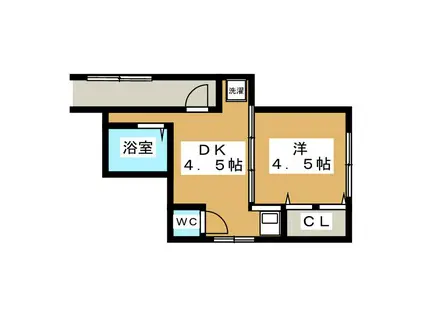 小泉荘(1DK/1階)の間取り写真