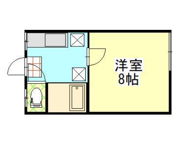 桜スカイハイツI(1K/1階)の間取り写真