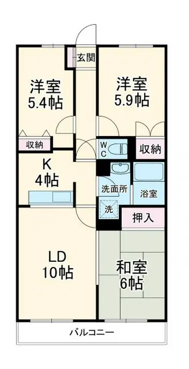 フォレストヒルズ磯子 8階階 間取り