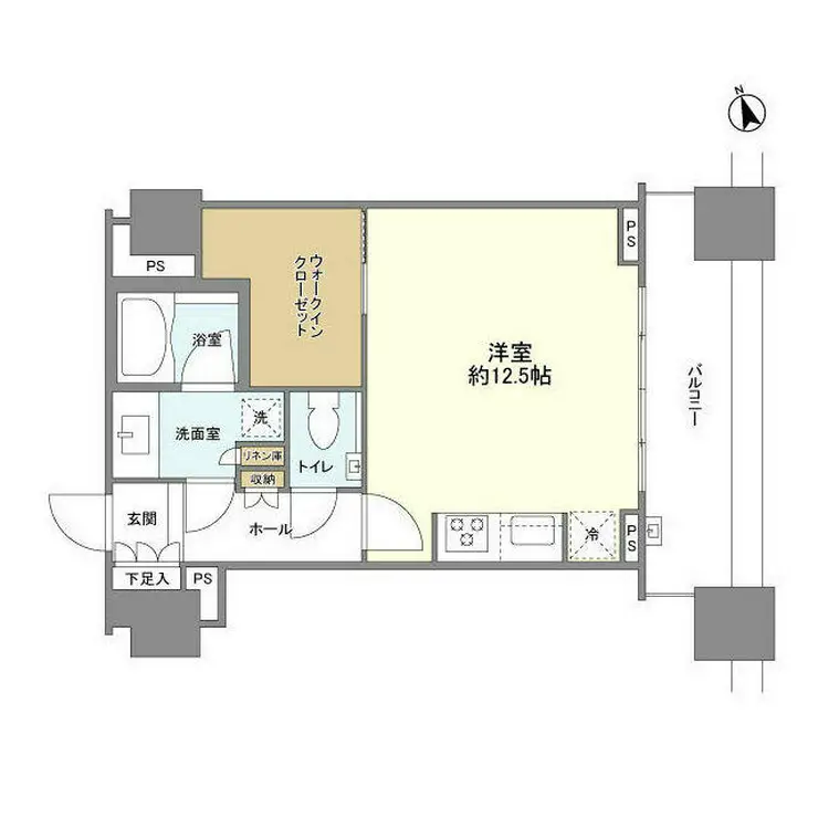 シティタワー高輪 6階階 間取り