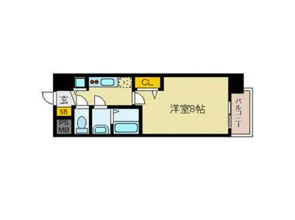 プレサンス名古屋STATIONフレア(1K/10階)の間取り写真