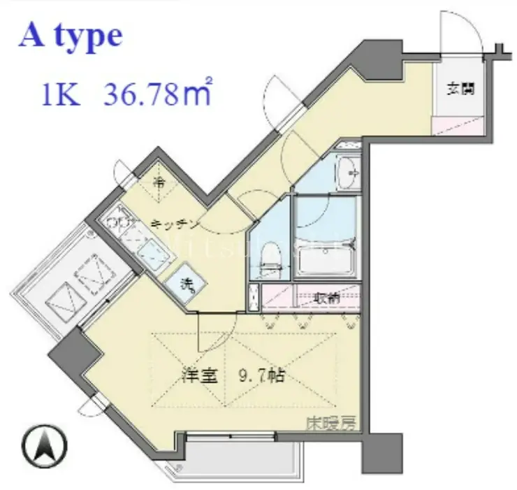 パークテラス恵比寿 6階階 間取り